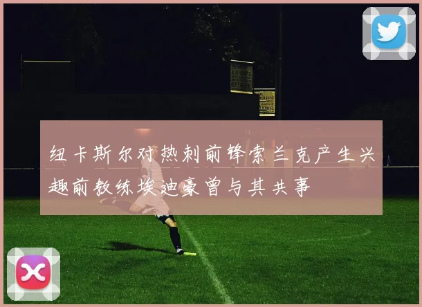 纽卡斯尔对热刺前锋索兰克产生兴趣前教练埃迪豪曾与其共事